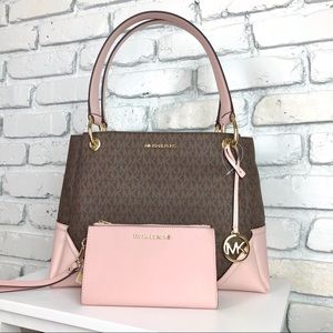 Michael Kors 2 Set Signature purse bag wal…